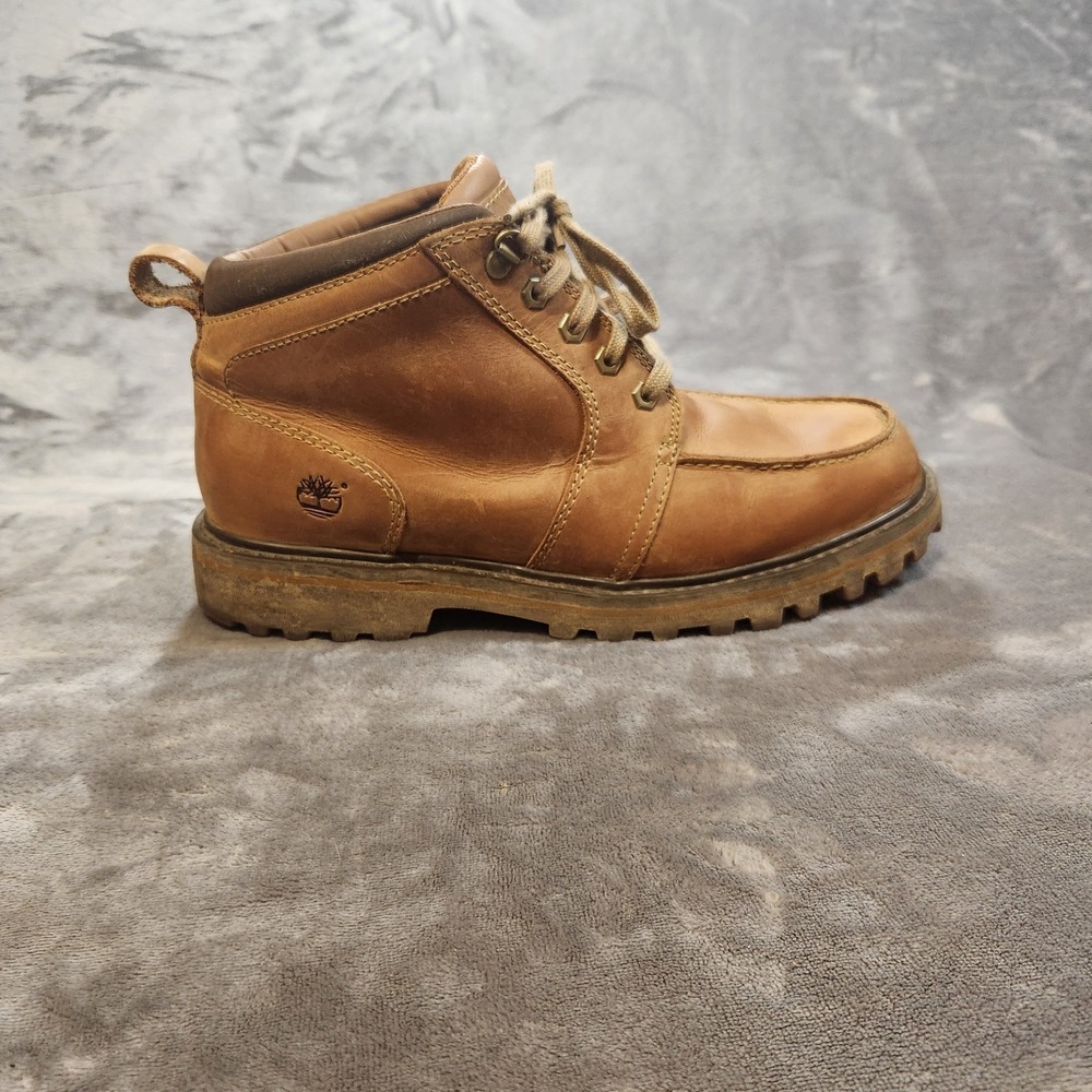 Timberland Boots Mens 11 Brown Leather Chukka Moc Toe Arida 87576